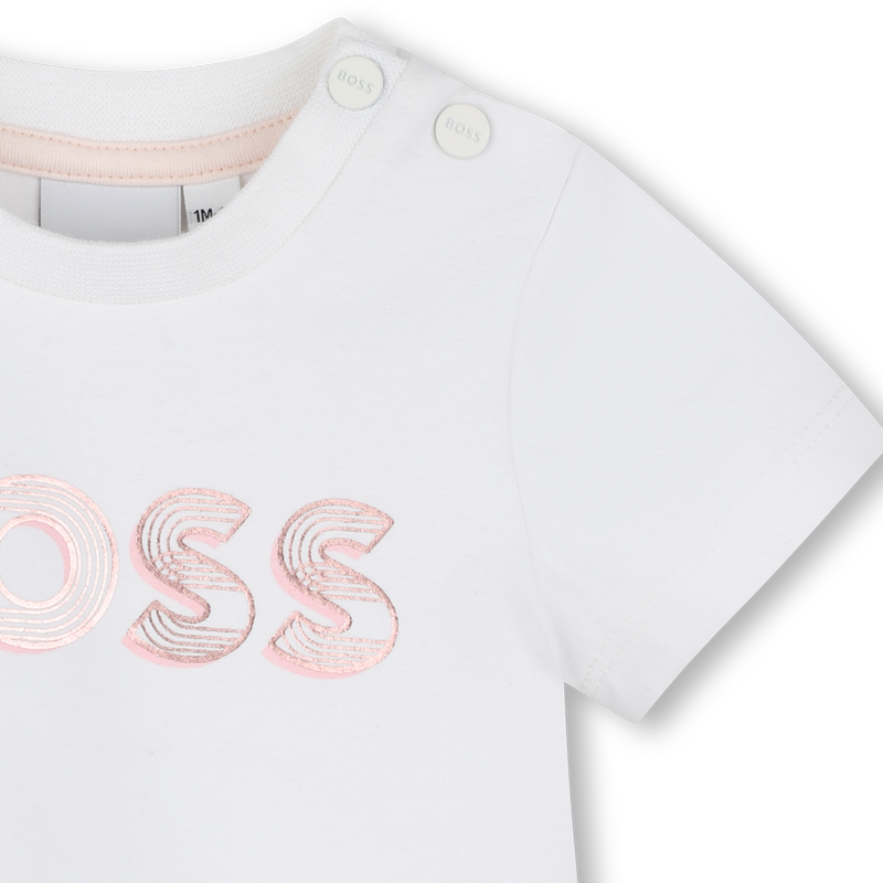 T-shirt con stampa lucida BOSS 
                        BAMBINA