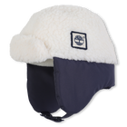 Cappello in pile con targhetta con logo TIMBERLAND 
                    RAGAZZO