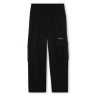 Pantaloni fluidi a gamba larga, NERO, hi-res