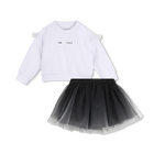 Completo felpa e gonna KARL LAGERFELD KIDS 
                    BAMBINA