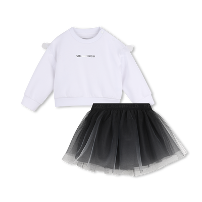 Completo felpa e gonna KARL LAGERFELD KIDS BAMBINA