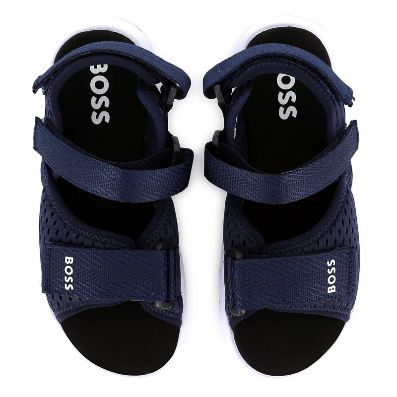 Sandali in tela a strappo BOSS 
                        RAGAZZO