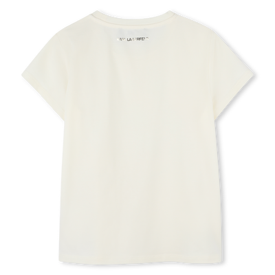 T-shirt a maniche corte KARL LAGERFELD KIDS BAMBINA