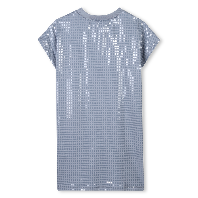 Abito in cotone con paillettes DKNY 
                        BAMBINA