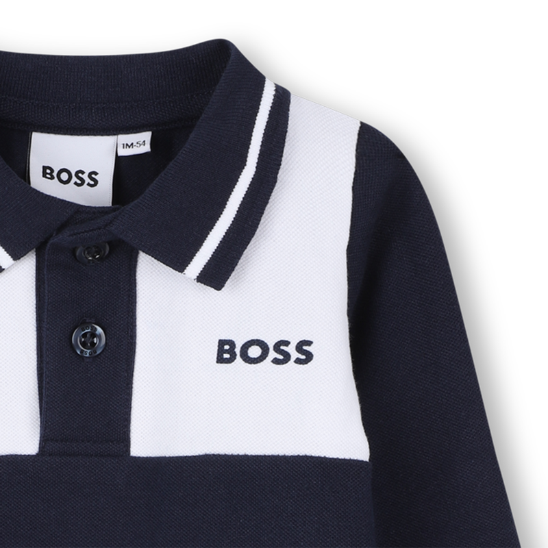 Tuta con colletto a polo BOSS 
                        RAGAZZO