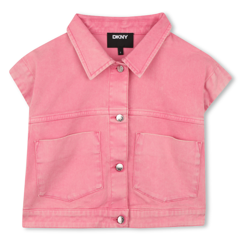 GIACCHE 2 IN 1 CON MANICHE RIMOVIBILI DKNY 
                        BAMBINA