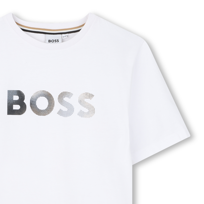 T-SHIRT A MANICHE CORTE BOSS 
                        RAGAZZO