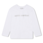T-shirt a maniche lunghe, BIANCO, hi-res