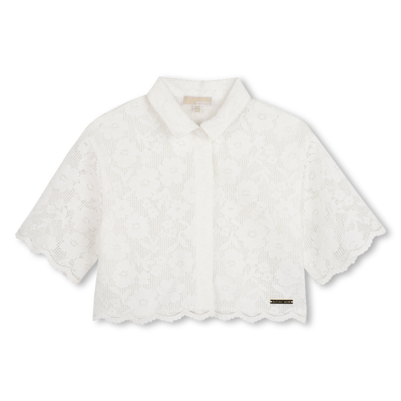 CAMICIA A MANICHE CORTE MICHAEL KORS 
                        BAMBINA