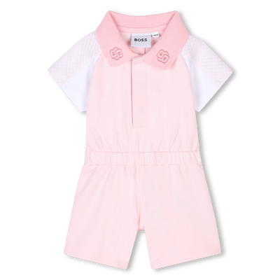 Tutina corta con inserti BOSS BAMBINA