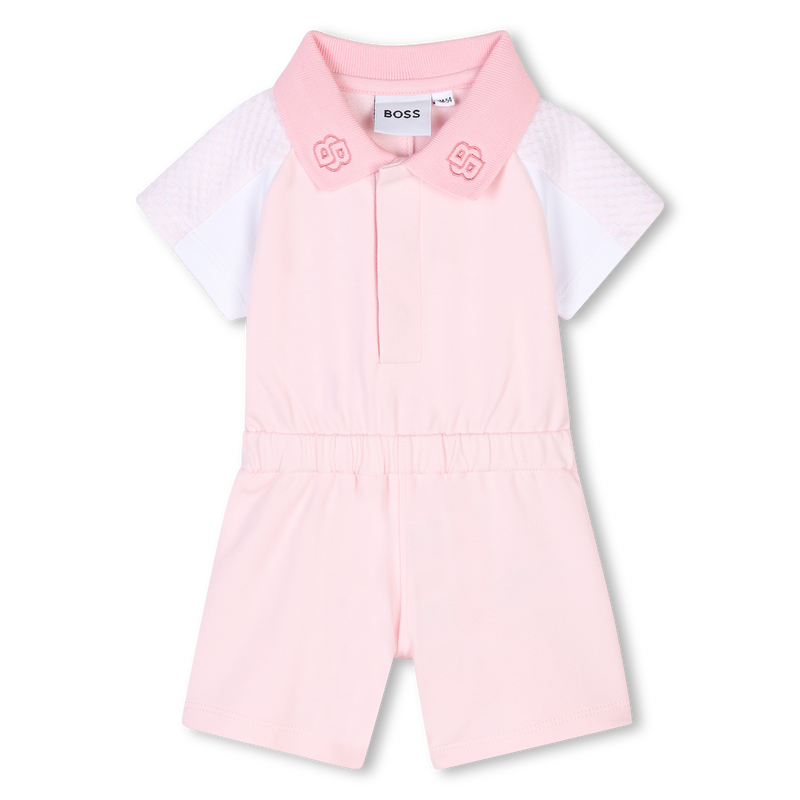 Tutina corta con inserti BOSS 
                        BAMBINA