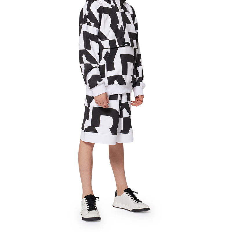 Bermuda in felpa di cotone DKNY 
                        UNISEX