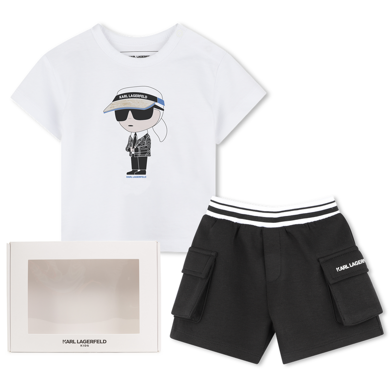 TEE SHIRT+SHORT KARL LAGERFELD KIDS 
                        RAGAZZO