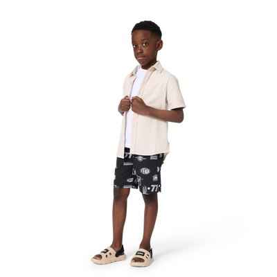 CAMICIA A MANICHE CORTE BOSS RAGAZZO