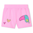 Shorts in felpa con disegni BILLIEBLUSH 
                    BAMBINA