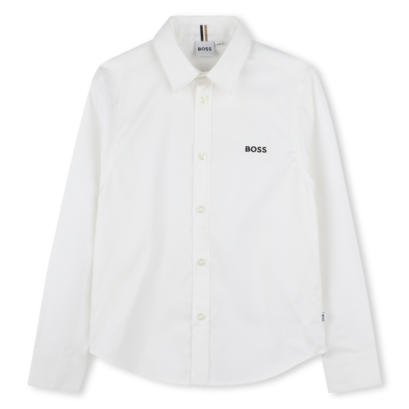 Camicia maniche lunghe cotone BOSS 
                        RAGAZZO