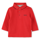 Polo in piqu&eacute; di cotone BOSS 
                    RAGAZZO
