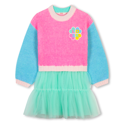 Vestito bi-materiale BILLIEBLUSH BAMBINA