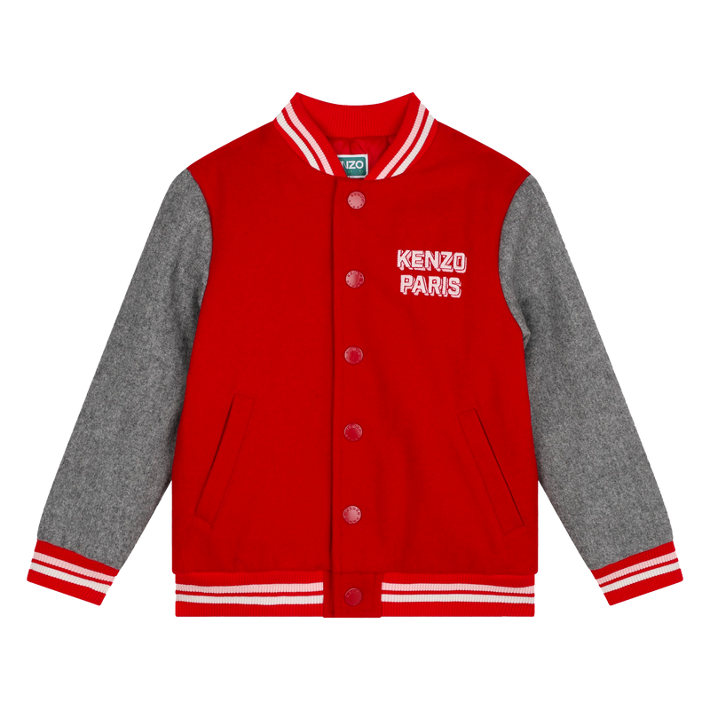 Giacca in misto lana ricamata KENZO KIDS 
                        BAMBINA