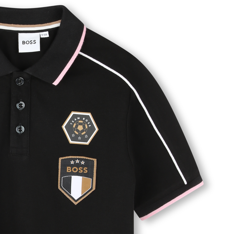 Polo maniche corte cotone BOSS 
                        RAGAZZO