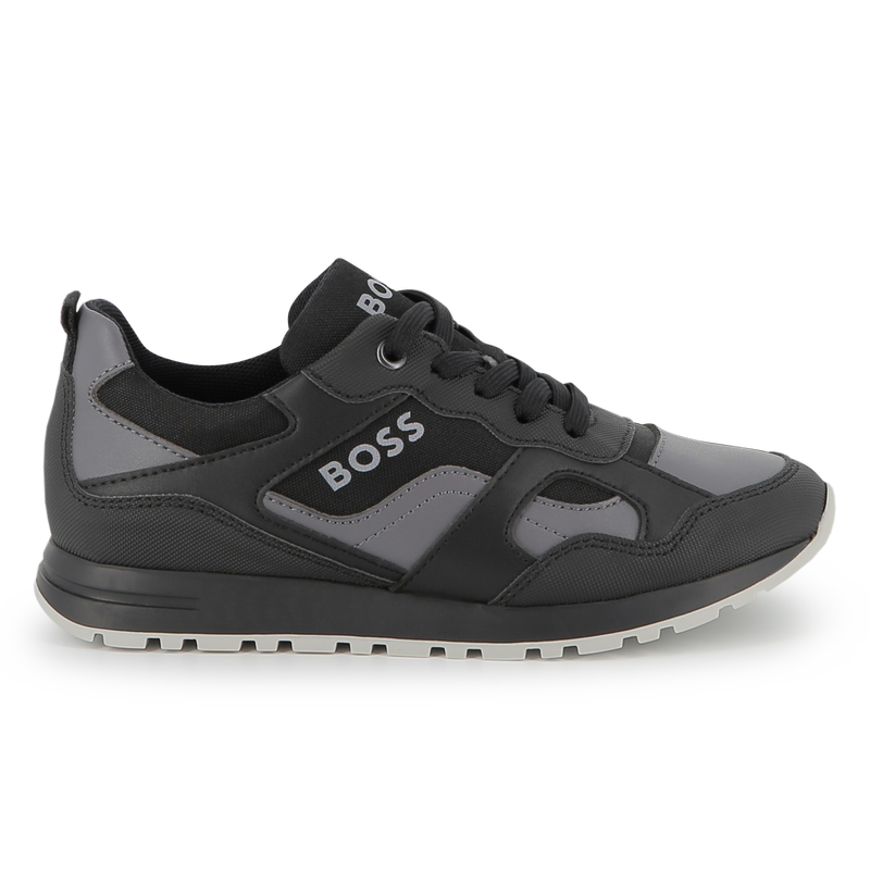 Sneakers finte e tela BOSS 
                        RAGAZZO