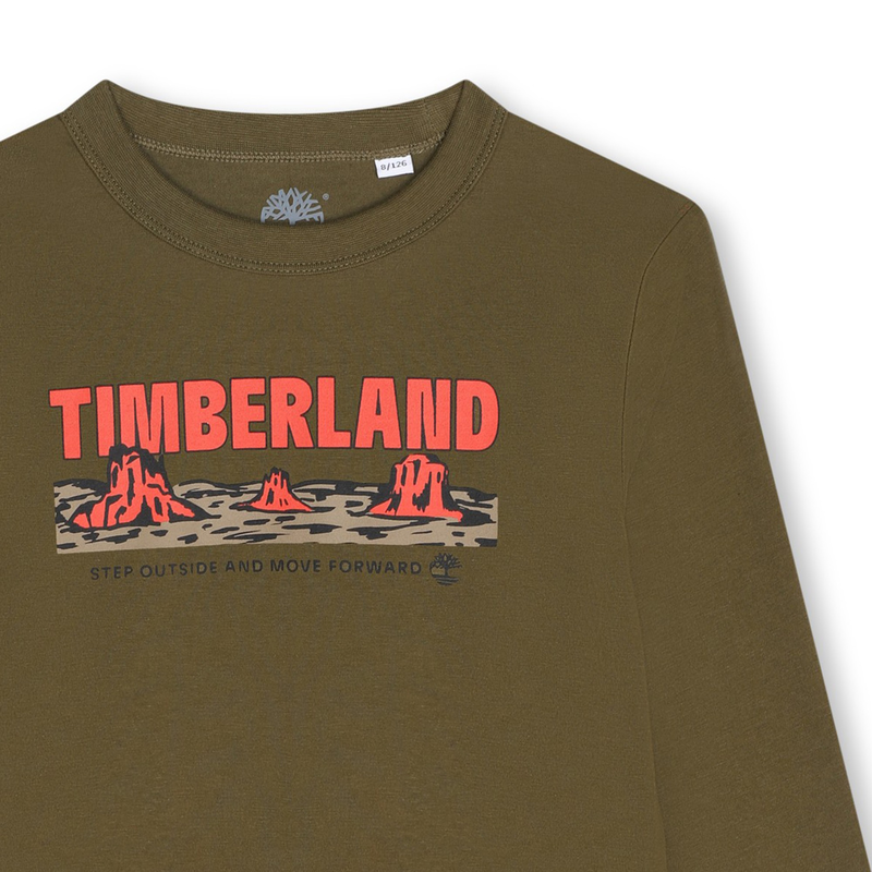 T-shirt con stampa e messaggio TIMBERLAND 
                        RAGAZZO