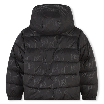 Piumino con zip stampato HUGO RAGAZZO