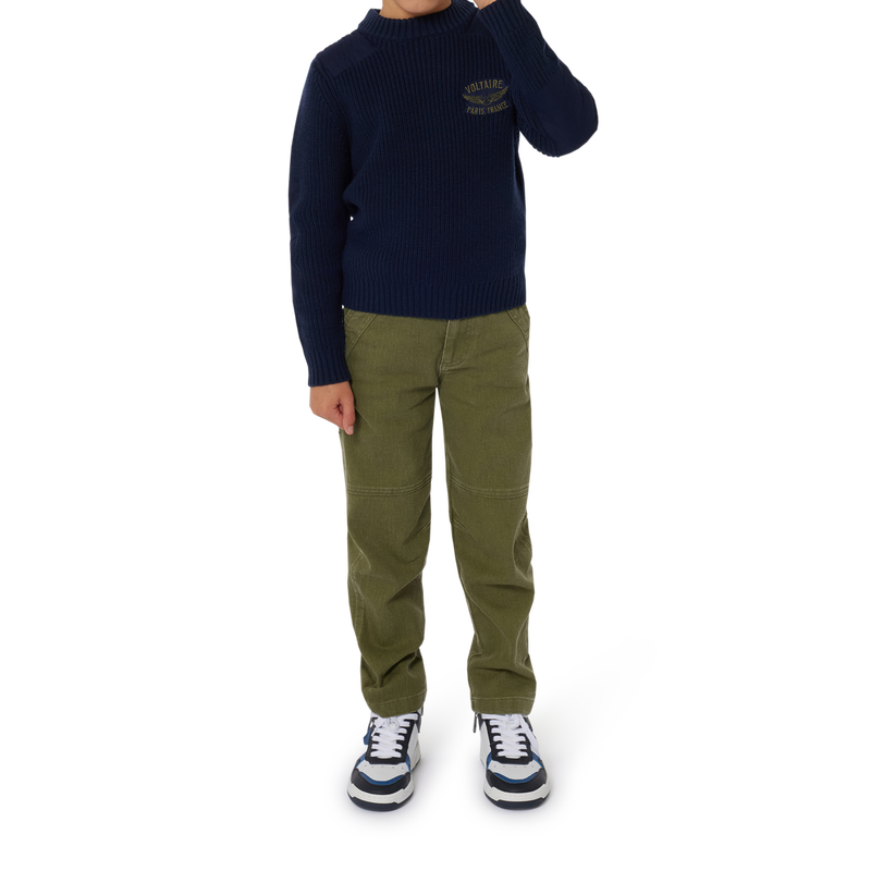 Sneakers di pelle con zip ZADIG & VOLTAIRE 
                        RAGAZZO