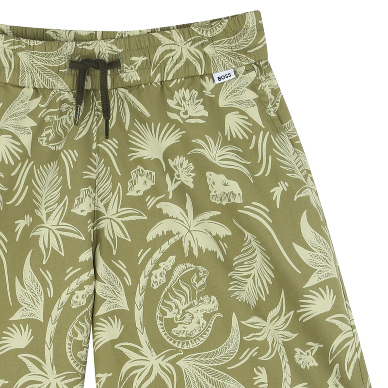 Bermuda in cotone stampato BOSS 
                        BAMBINO