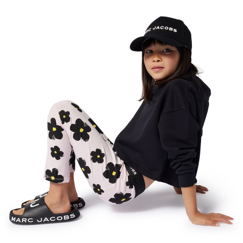 Legging con stampa Margherite MARC JACOBS 
                        BAMBINA