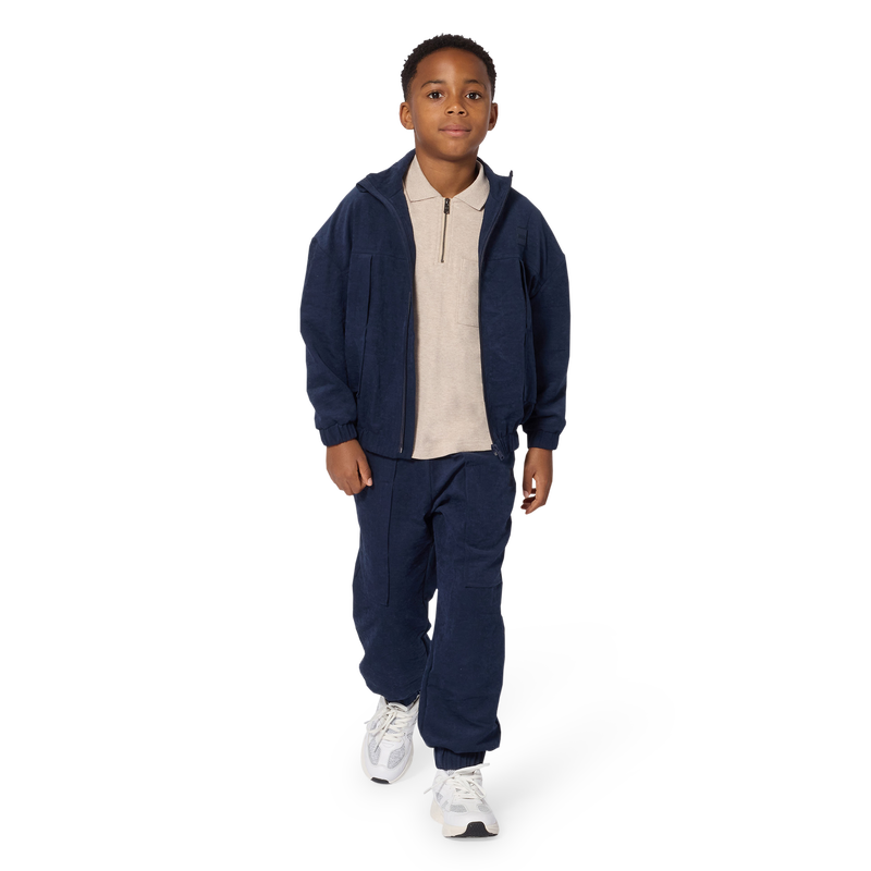 Cardigan in satin texturato BOSS 
                        RAGAZZO