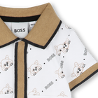 Tuta corta con collo a polo BOSS 
                    RAGAZZO