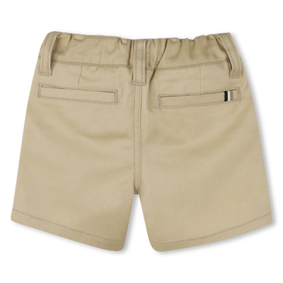 Shorts tinta unita in cotone BOSS RAGAZZO