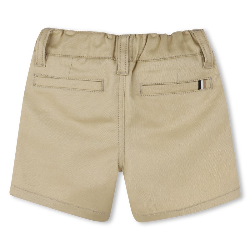 Shorts tinta unita in cotone BOSS 
                        RAGAZZO