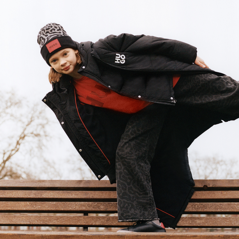 Convertible Hooded Puffer HUGO 
                        BAMBINA