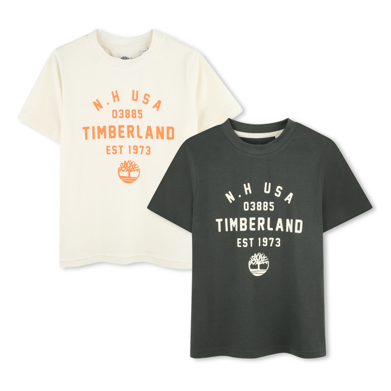 Set di 2 t-shirt con stampa TIMBERLAND 
                        RAGAZZO