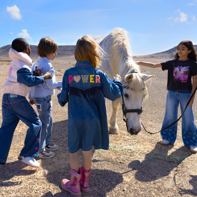 Camicia in cotone a righe BILLIEBLUSH 
                        RAGAZZO