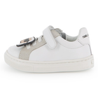 Sneakers basse in pelle bovina KARL LAGERFELD KIDS 
                    UNISEX