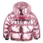 Giacca a vento con cappuccio KARL LAGERFELD KIDS 
                    BAMBINA