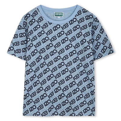 T-shirt stampata in cotone KENZO KIDS RAGAZZO