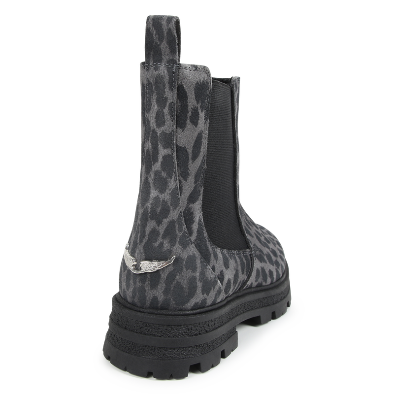 Stivaletti di pelle con stampa ZADIG & VOLTAIRE 
                        BAMBINA