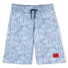 Bermuda jogging effetto denim HUGO 
                    BAMBINO