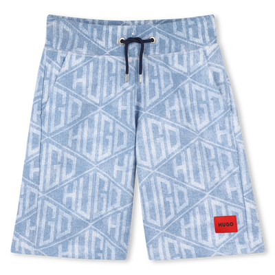 Bermuda jogging effetto denim HUGO BAMBINO
