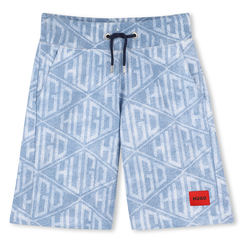 Bermuda jogging effetto denim HUGO 
                        BAMBINO