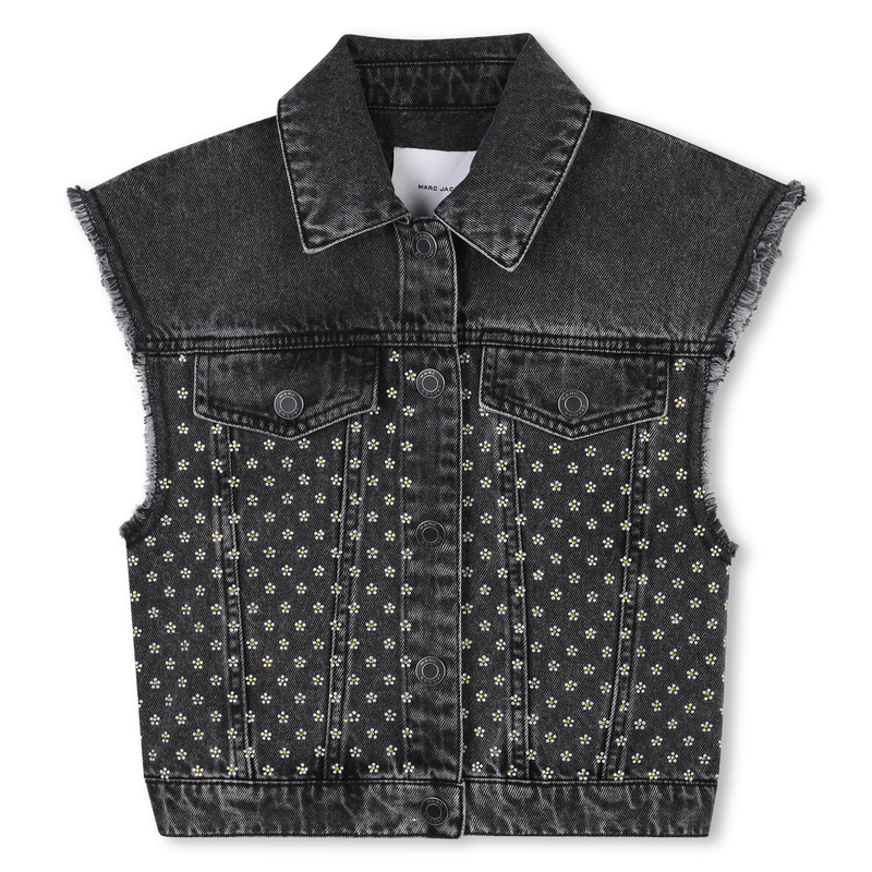 Giacca smanicata in jeans MARC JACOBS 
                        BAMBINA