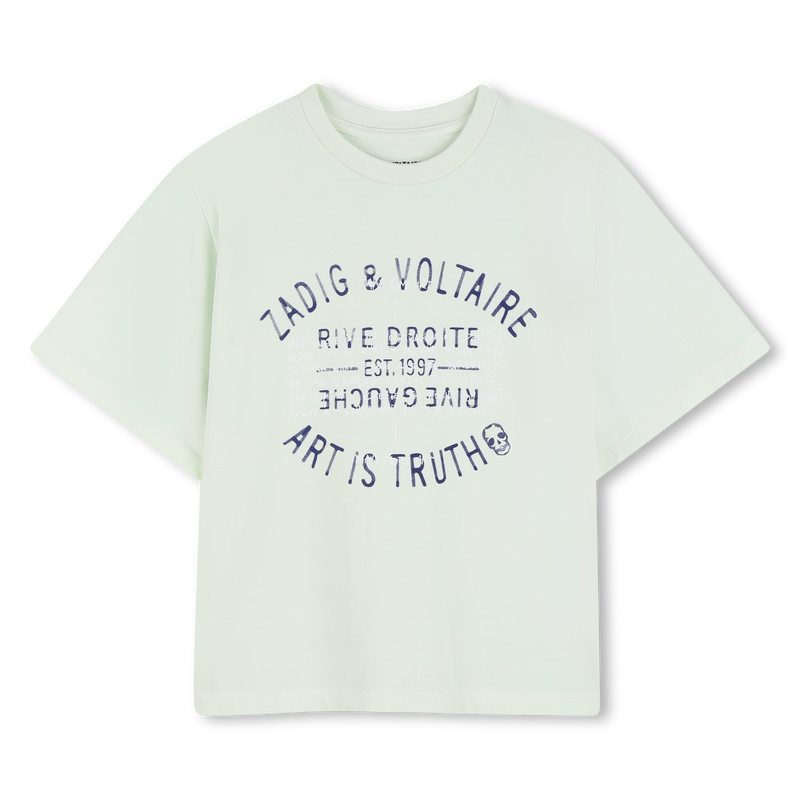 T-SHIRT A MANICHE CORTE ZADIG & VOLTAIRE 
                        RAGAZZO