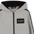 Felpa con cappuccio e zip KARL LAGERFELD KIDS 
                    RAGAZZO