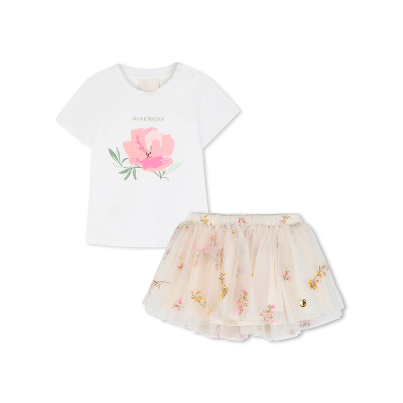 Set sottogonna e t-shirt GIVENCHY 
                        BAMBINA