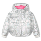 Piumino metallizzato cappuccio BILLIEBLUSH 
                    BAMBINA