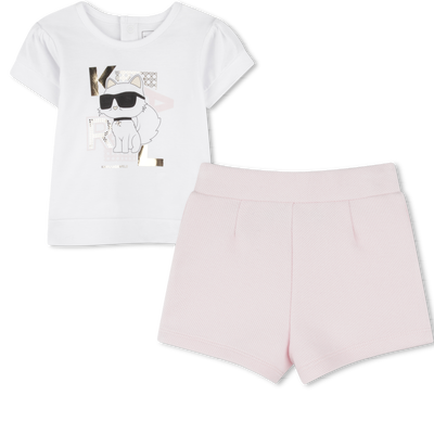 TEE SHIRT+SHORT KARL LAGERFELD KIDS BAMBINA